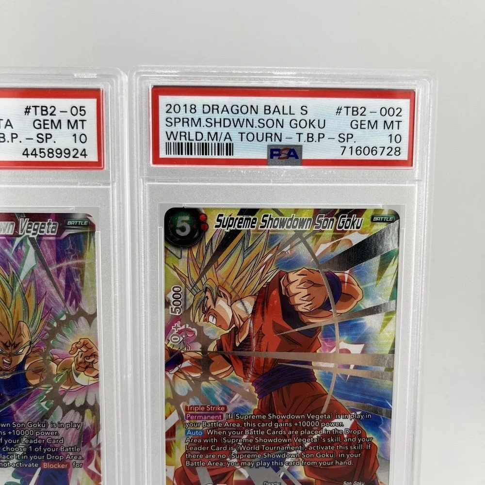 2018 Dragon Ball Super Supreme Showdown Goku Vegeta PSA 10 Gem Mint TB2 SPR Lot